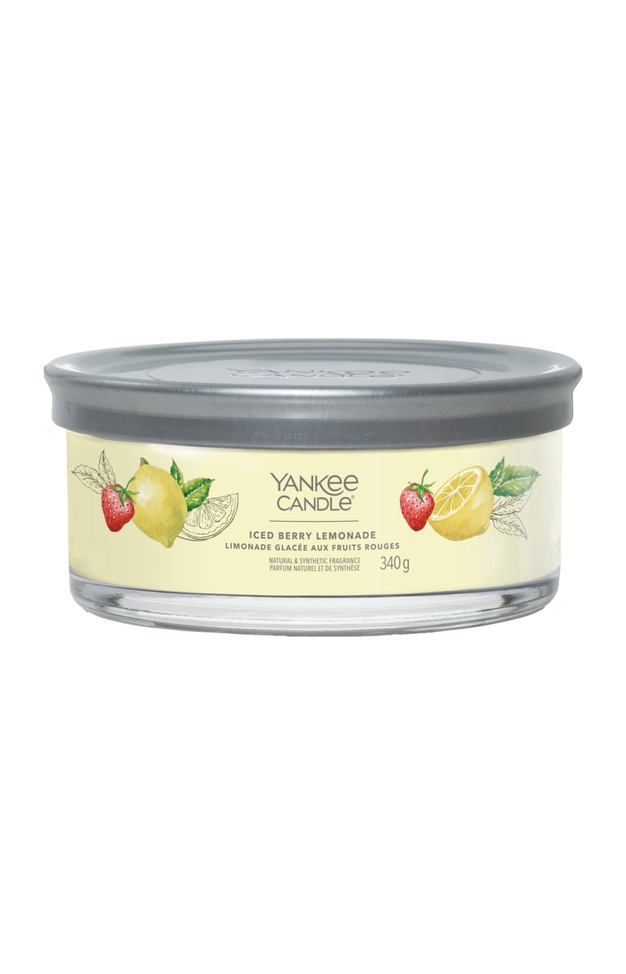 Bougie 5 mèches - Limonade glacée aux fruits rouges - 340 g