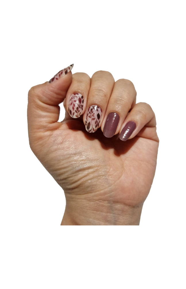 Vernis autocollant - Mauve Petal - 16 bandes
