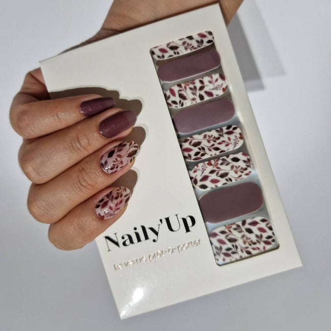 Vernis autocollant - Mauve Petal - 16 bandes