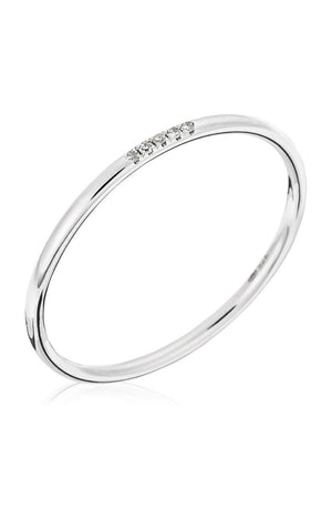 Alliance Humilité - Or blanc 375/1000 & diamants
