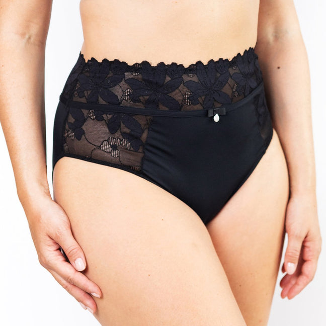 Culotte taille haute - Assia - Noir
