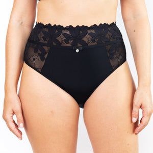 Culotte taille haute - Assia - Noir
