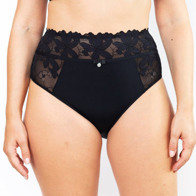Culotte taille haute - Assia - Noir