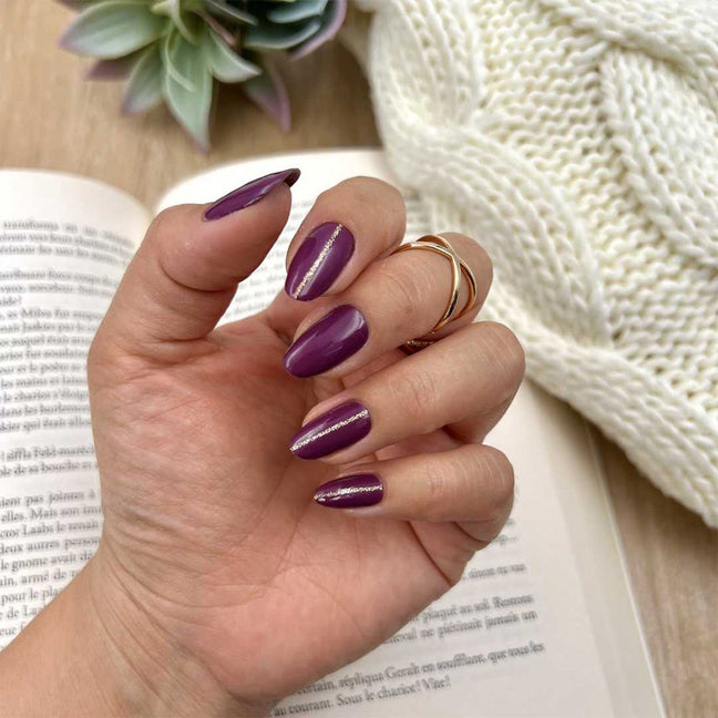 Vernis autocollant - Plum Beauty - 16 bandes