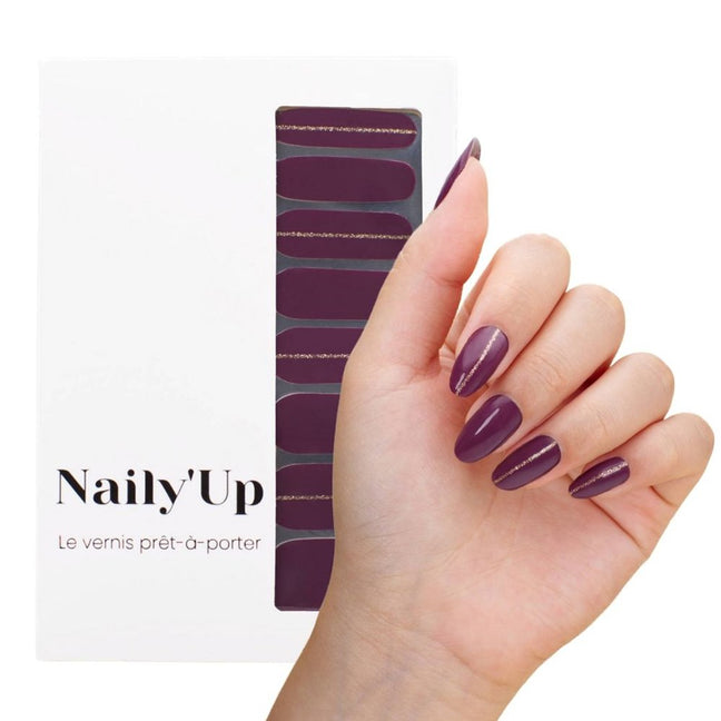 Vernis autocollant - Plum Beauty - 16 bandes