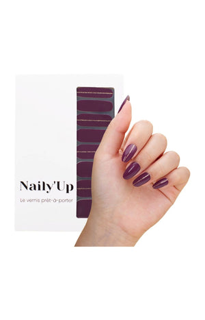Vernis autocollant - Plum Beauty - 16 bandes
