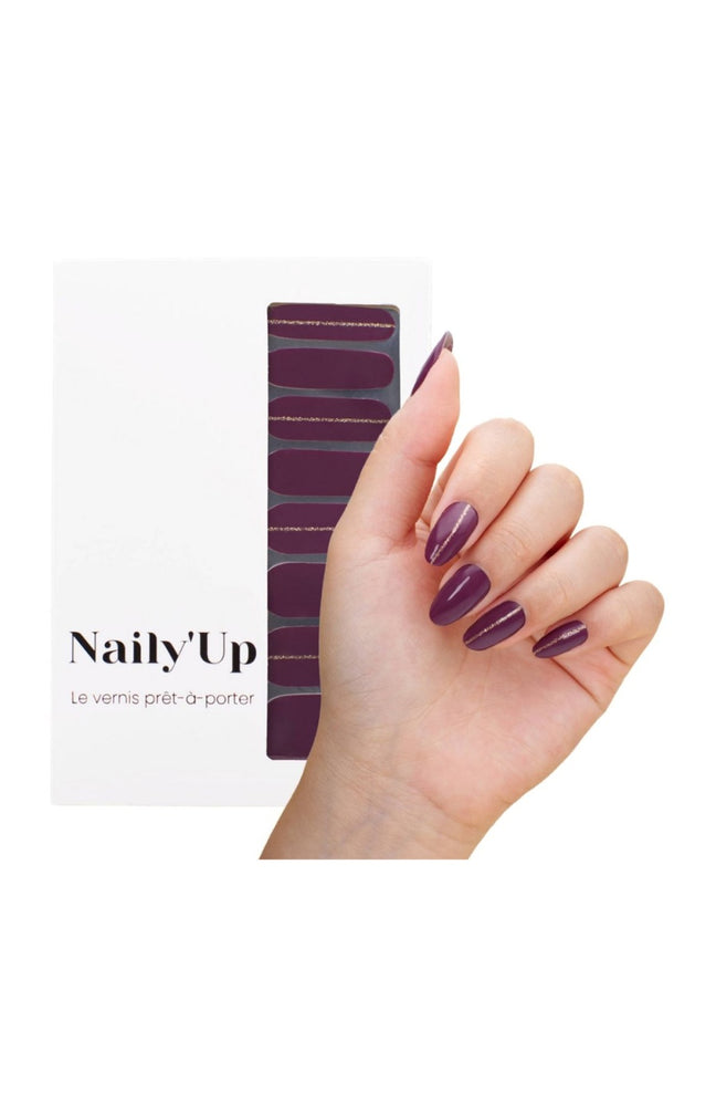 Vernis autocollant - Plum Beauty - 16 bandes