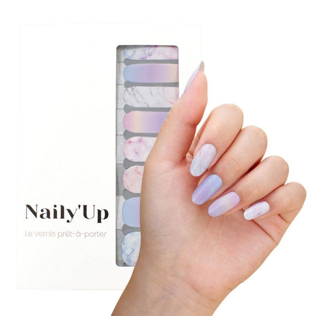 Vernis autocollant - Rainbow marble - 16 bandes