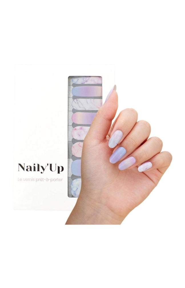 Vernis autocollant - Rainbow marble - 16 bandes