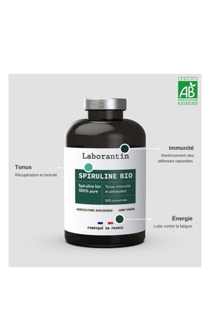 Compléments alimentaires bio - Spiruline - 2 mois