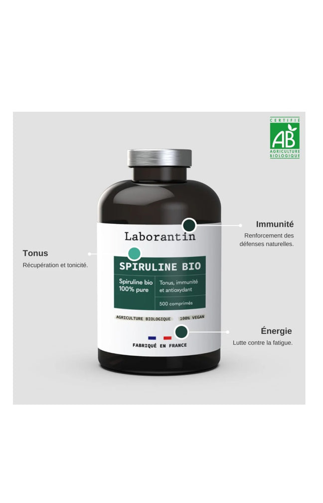 Compléments alimentaires bio - Spiruline - 2 mois