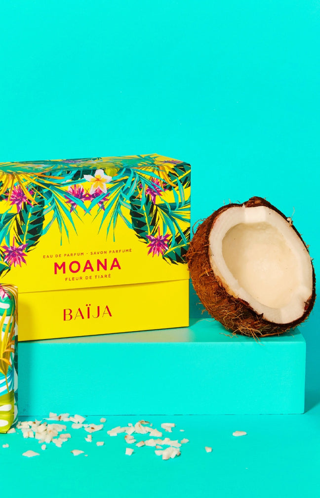 Coffret Moana - Savon & eau de parfum - Fleur de tiaré & tubéreuse