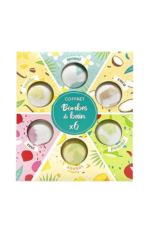 Coffret bombes de bain - 6 x 120 g