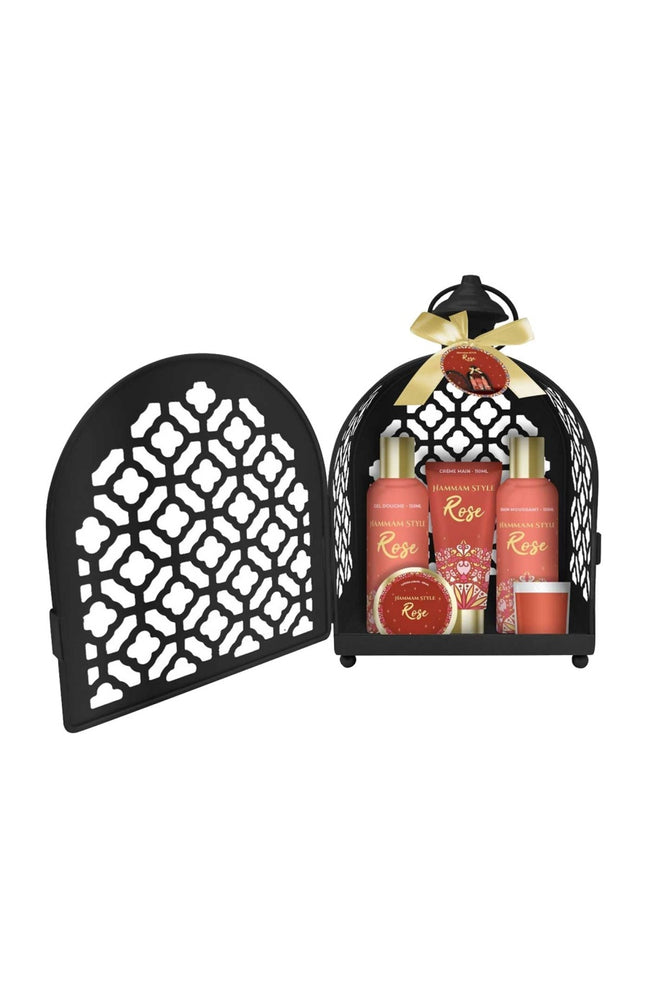 Coffret soins lanterne - Rose - Corps - 5 produits