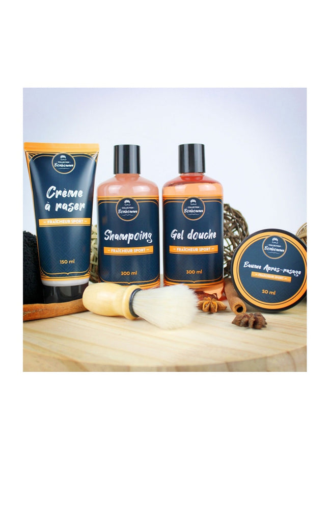 Coffret soins - Fraicheur sport - Visage & corps - Homme - 5 produits