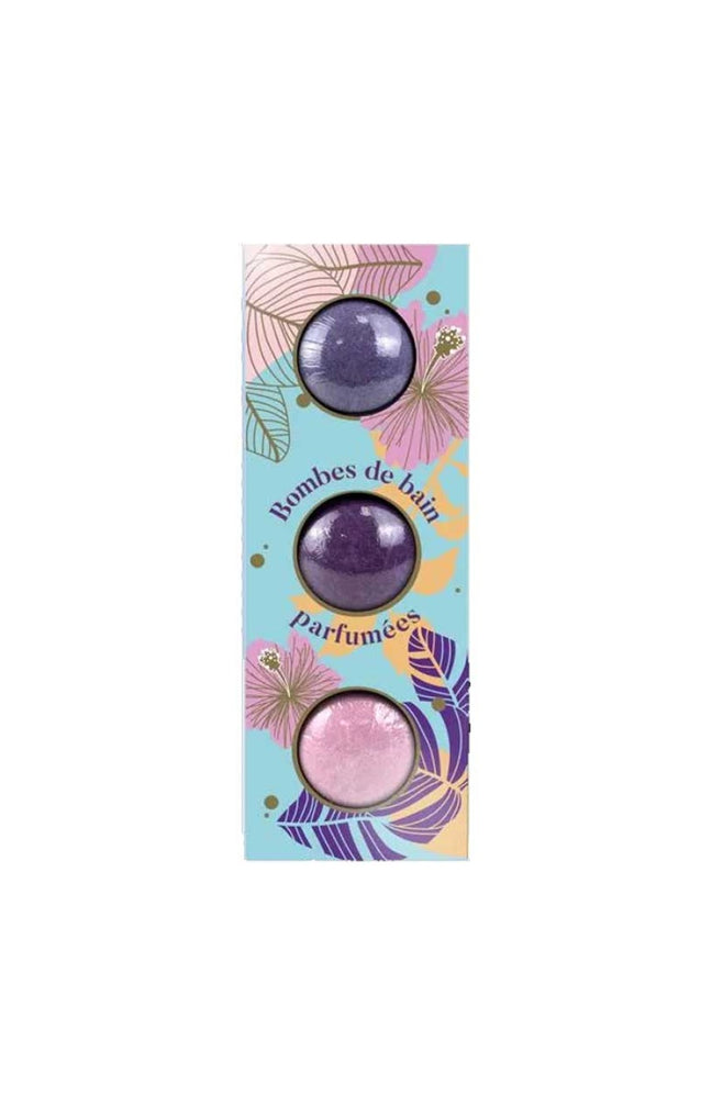 Coffret bombes de bains - Mûre, violette & rose - 3 x 150 g