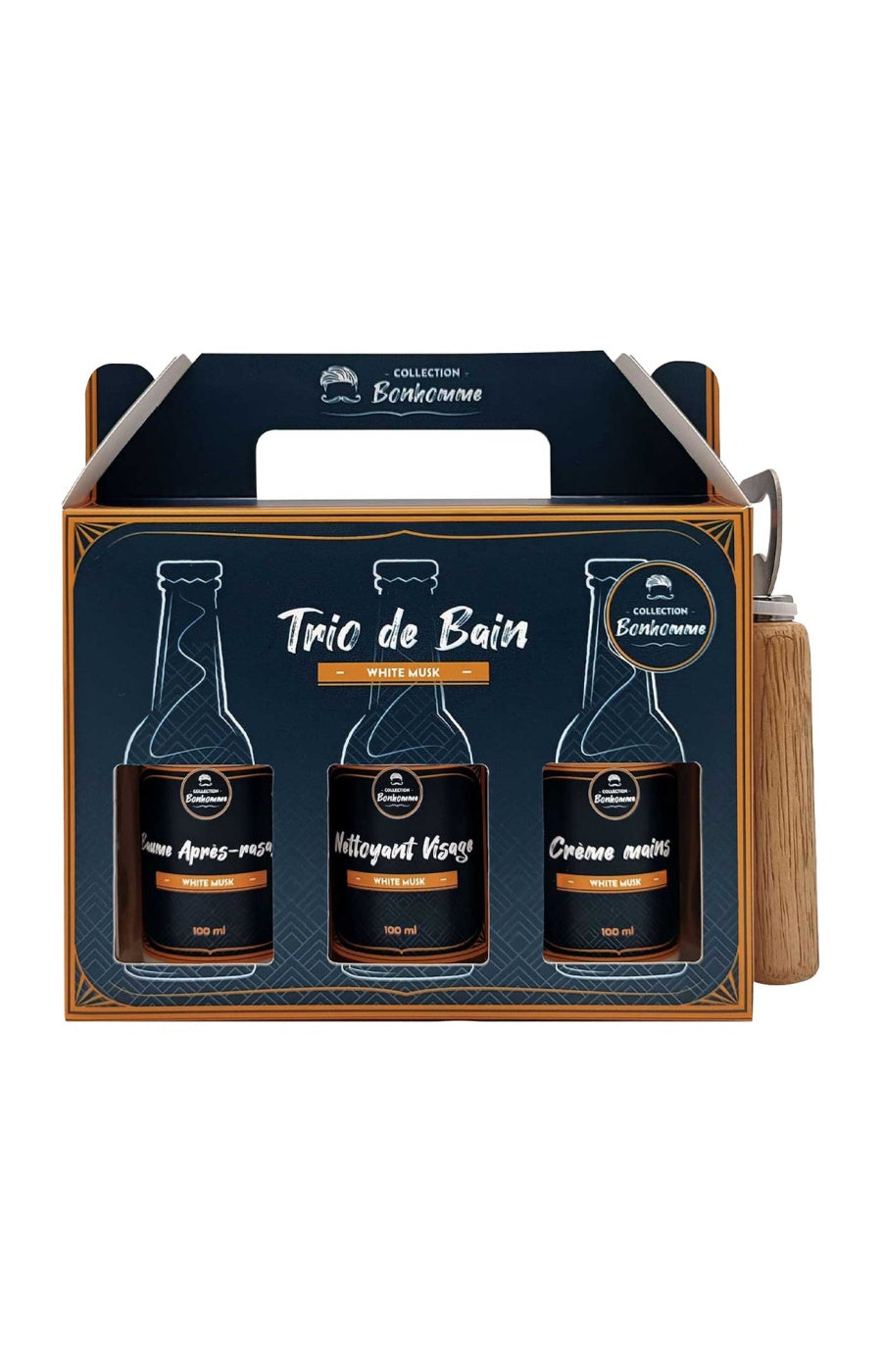 Coffret soins - Musc blanc - Visage & corps - Homme - 4 produits