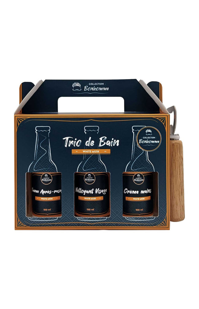 Coffret soins - Musc blanc - Visage & corps - Homme - 4 produits