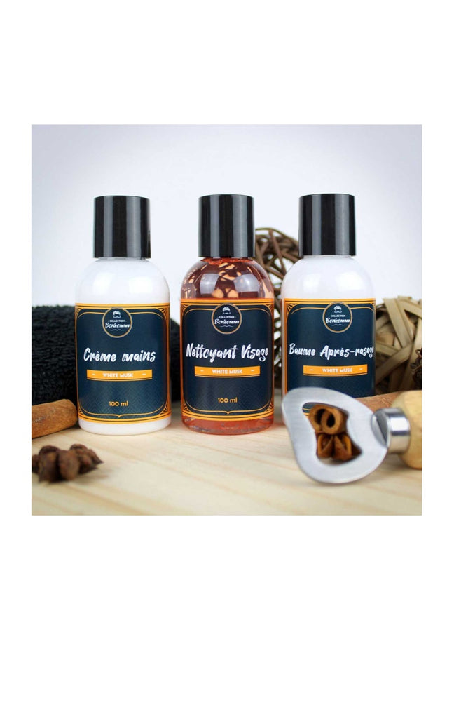 Coffret soins - Musc blanc - Visage & corps - Homme - 4 produits