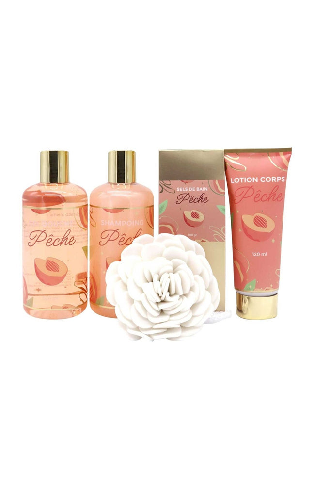 Coffret soins - Pêche - Corps - 5 produits