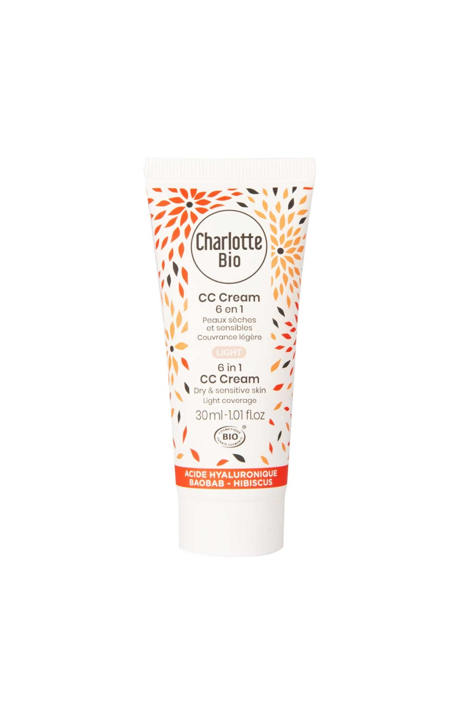 CC crème 6-en-1 bio - Acide hyaluronique - 30 ml