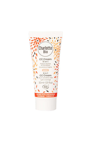 CC crème 6-en-1 bio - Acide hyaluronique - 30 ml