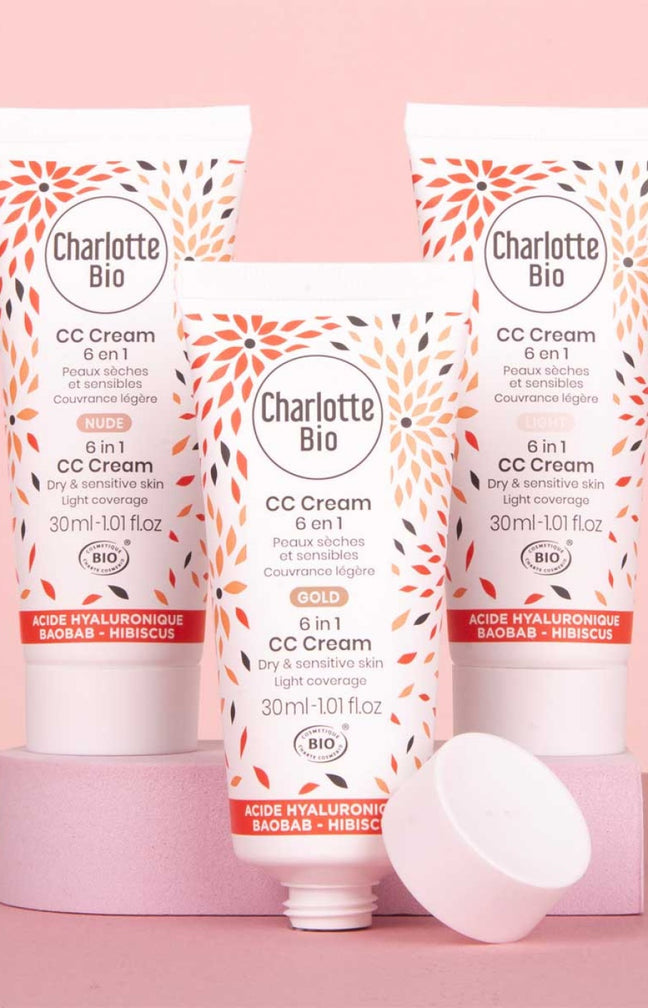 CC crème 6-en-1 bio - Acide hyaluronique - 30 ml
