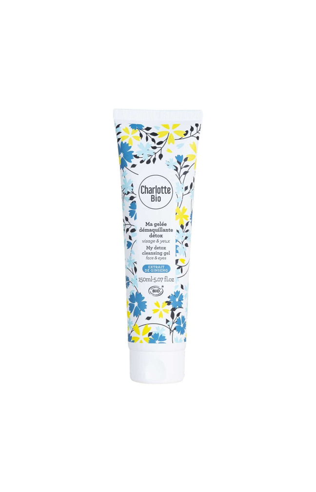 Gelée démaquillante détox bio - Extrait de ginseng - Visage & yeux