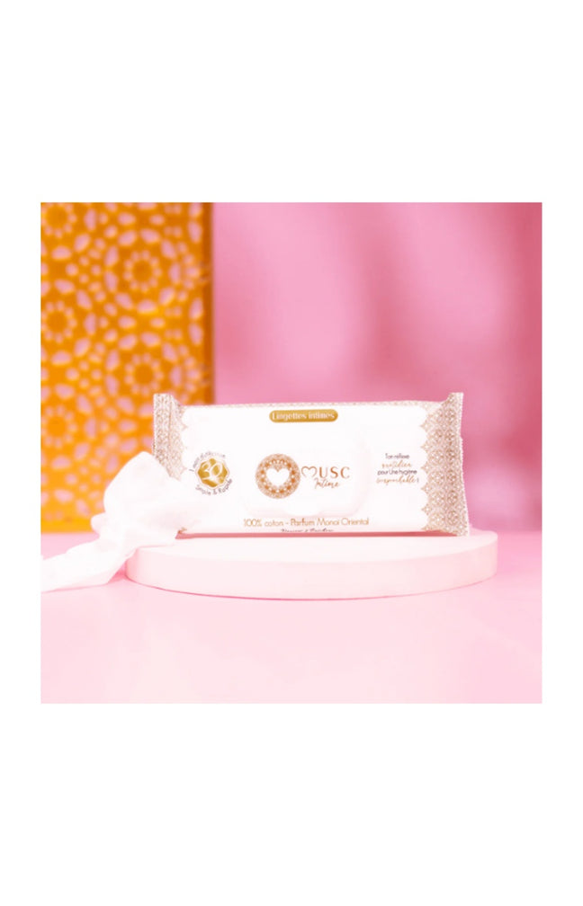 Lingettes intimes - La Rayonnante - Monoï oriental - 30 unités