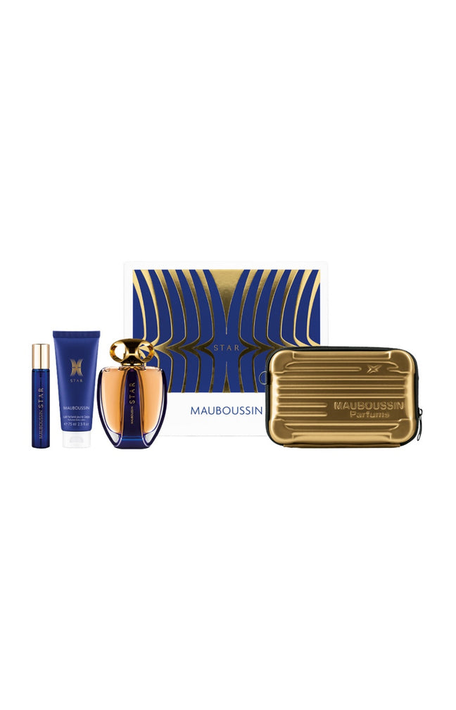 Coffret parfumé Star - Boisé ambré - 4 produits