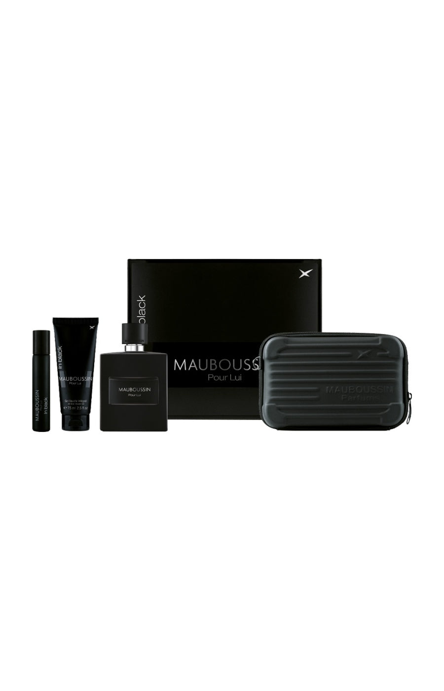 Coffret parfumé In Black - Boisé oriental - 2 produits - Homme