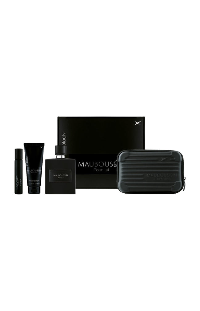 Coffret parfumé In Black - Boisé oriental - 2 produits - Homme