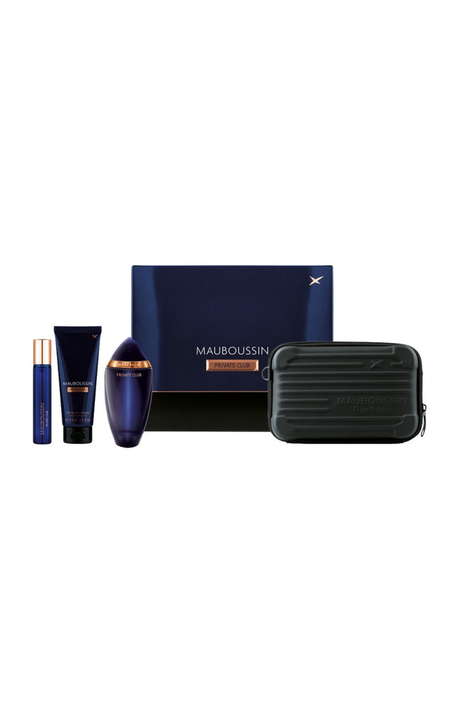 Coffret parfumé Private Club - Boisé oriental - 4 produits