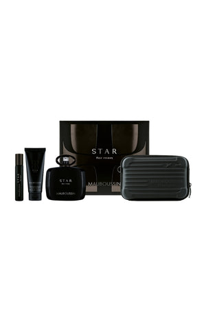Coffret parfumé Star - Boisé ambré - 4 produits - Homme