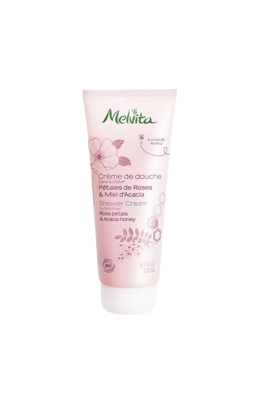 Gel douche bio - Rose & miel d'acacia - Corps - 200 ml