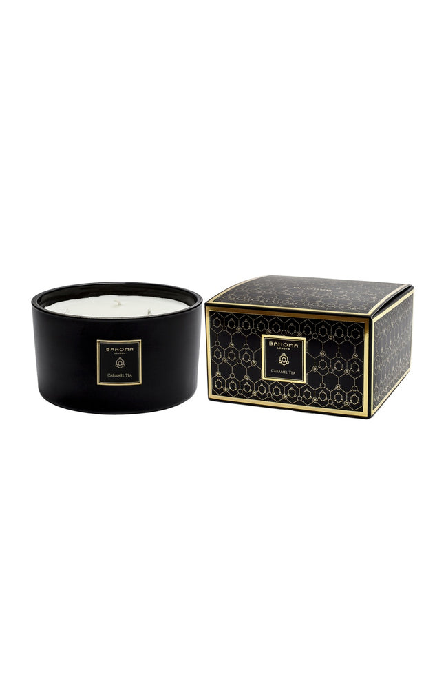 Bougie parfumée 3 mèches - Caramel Tea - 400 g