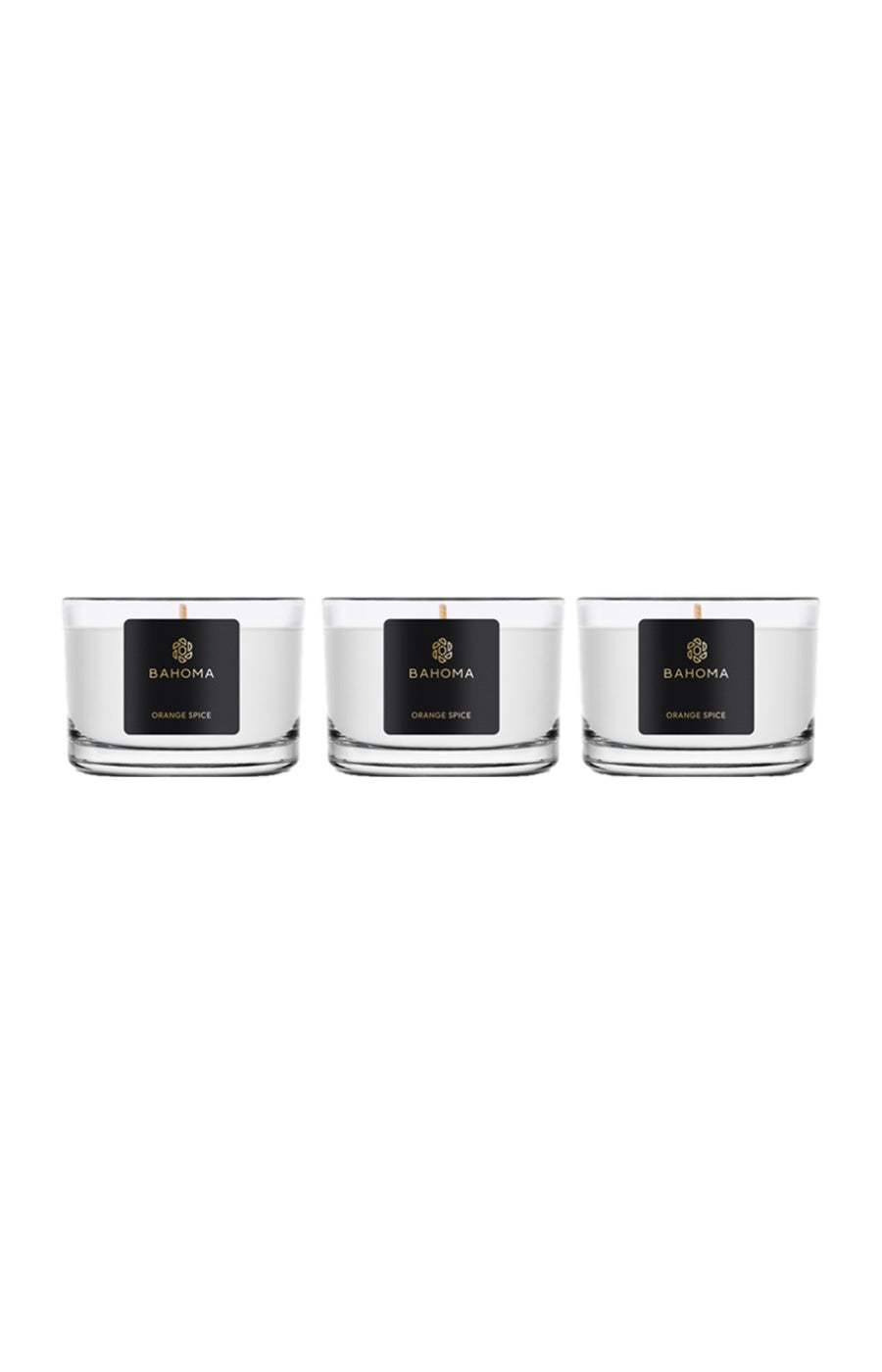 Bougies parfumées - Orange Spice - Agrumes & vanille - 3 x 80 g