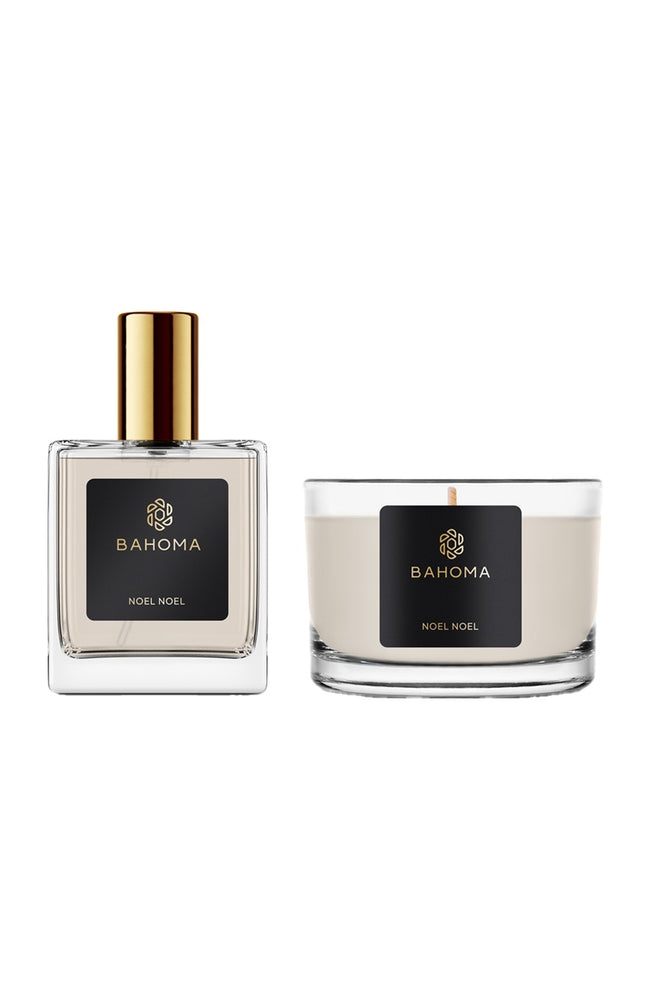 Coffret bougie parfumée & parfum d'ambiance - Noël Noël - Mandarine & Vanille - 2 produits