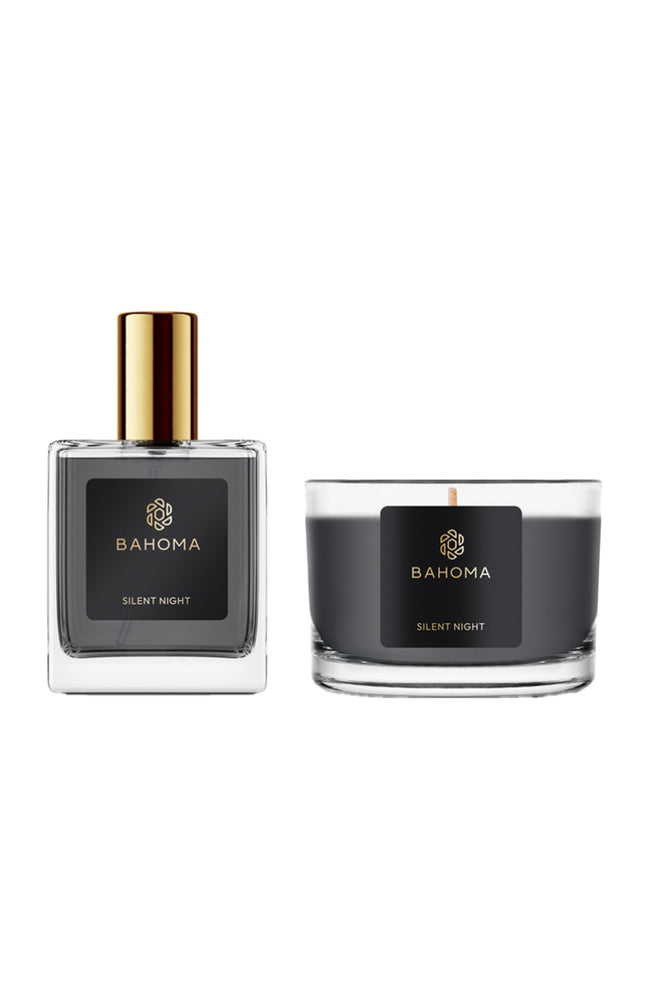 Coffret bougie parfumée & parfum d'ambiance - Silent Night - Anis & vanille - 2 produits