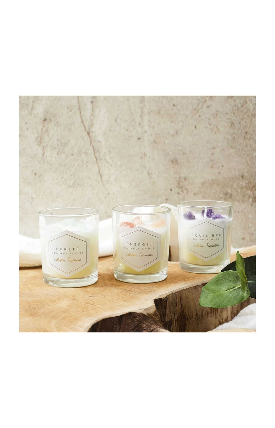 Bougie parfumée - Pierre - Parfum aléatoire