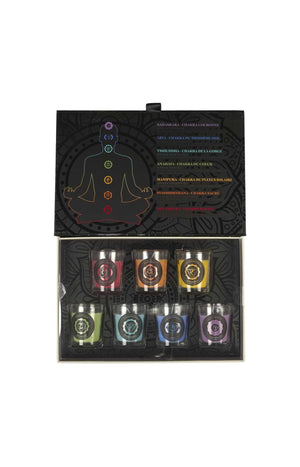 Coffret bougies parfumées - Chakras - 7 x 30 g