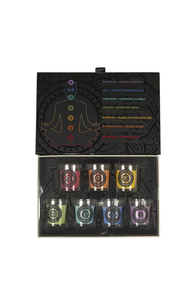 Coffret bougies parfumées - Chakras - 7 x 30 g