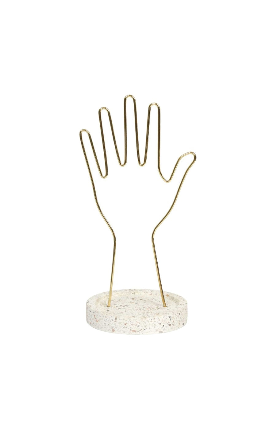 Porte bijoux - Main - Métal doré