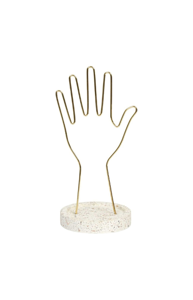 Porte bijoux - Main - Métal doré