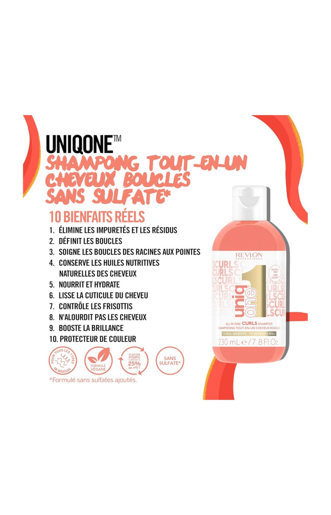 Shampoing 10-en-1 - UniqOne - Cheveux bouclÃ©s - 230 ml
