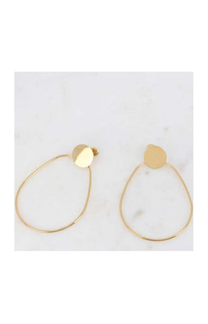 Boucles d'oreilles - Acier inoxydable doré
