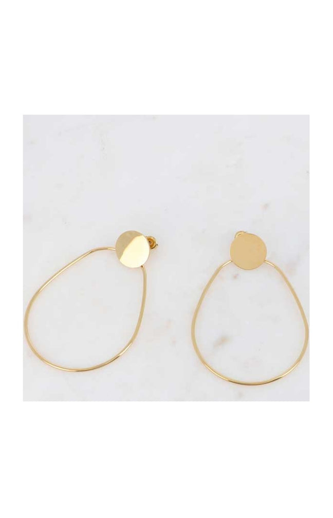Boucles d'oreilles - Acier inoxydable doré