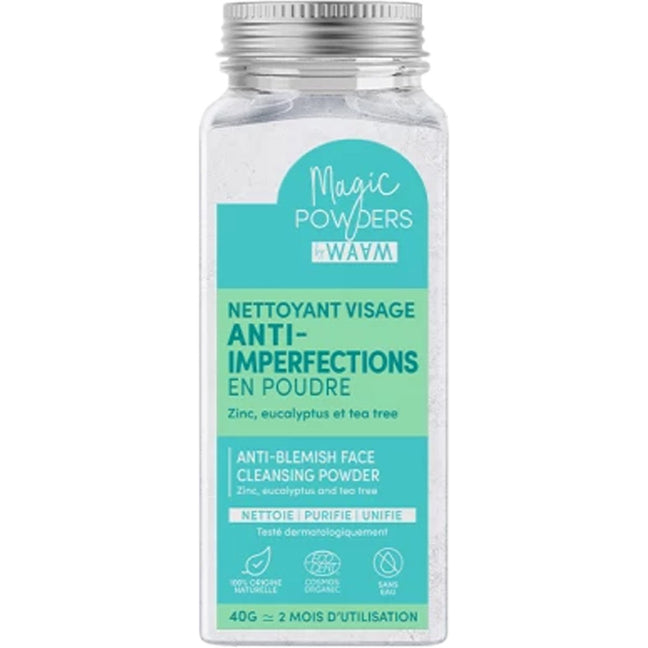 Nettoyant anti-imperfections en poudre bio - Argile - Visage - 40 g