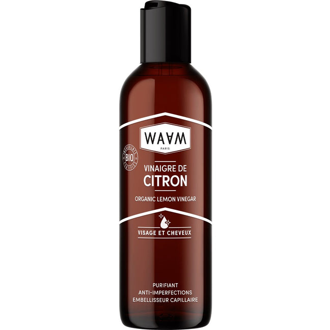 Vinaigre de citron bio - Peaux & cheveux à tendance grasse - 200 ml