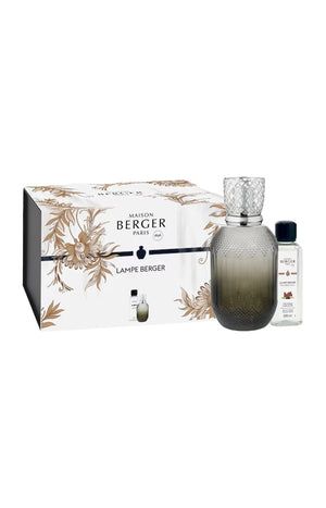 Coffret lampe à catalyse - Evanescence grise - Cuir mystique - Oriental - 250 ml